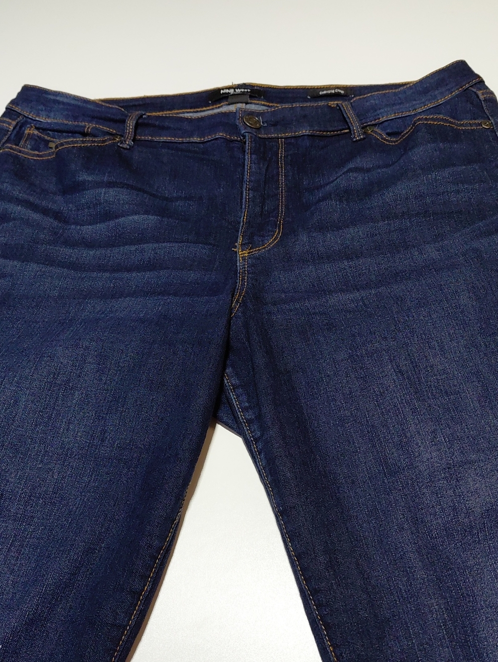 NINE WEST Women's Chrystie Blue Jeans Capri Size 14